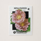 Hollyhock Vintag Seed Packet Puzzle (Vertikal)