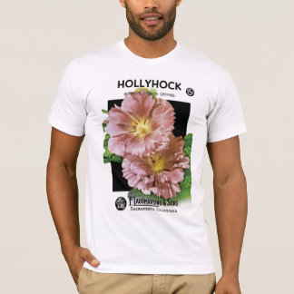 Hollyhock Vintag Seed Packet T-Shirt