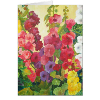 Hollyhocks