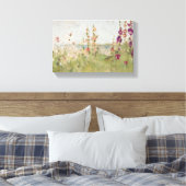 Hollyhocks am Meer Leinwanddruck (Insitu (Schlafzimmer))