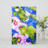 Hollyhocks Briefpapier (Stehend Vorderseite)