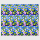 Hollyhocks Geschenkpapier (Flach)