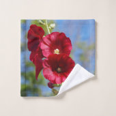 Hollyhocks Handtuch-Set Badhandtuch Set (Waschlappen)