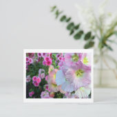 Hollyhocks: Japan Postkarte (Stehend Vorderseite)