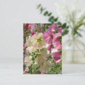 Hollyhocks: Japan Postkarte (Stehend Vorderseite)