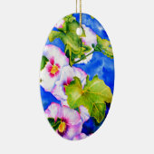 Hollyhocks Keramikornament (Rechts)