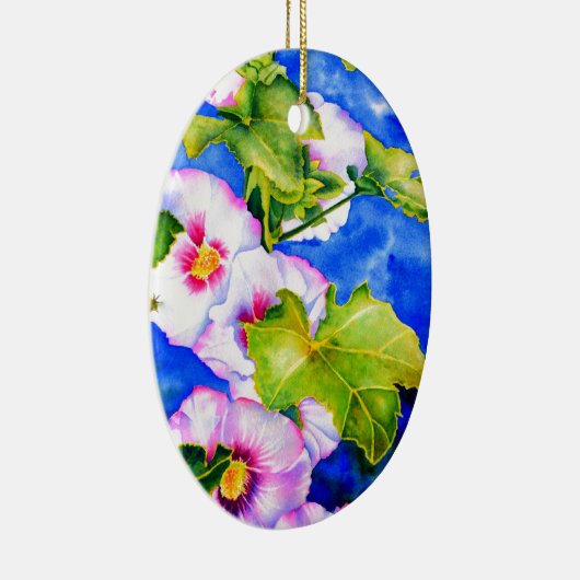 Hollyhocks Keramikornament (Rechts)