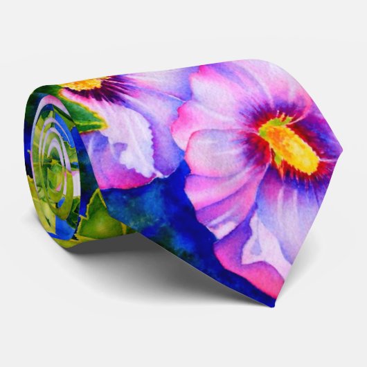 Hollyhocks Krawatte (Gerollt)