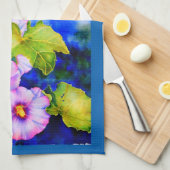 Hollyhocks Küchentuch (Viertel Falte)