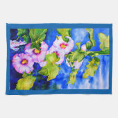Hollyhocks Küchentuch (Horizontal)