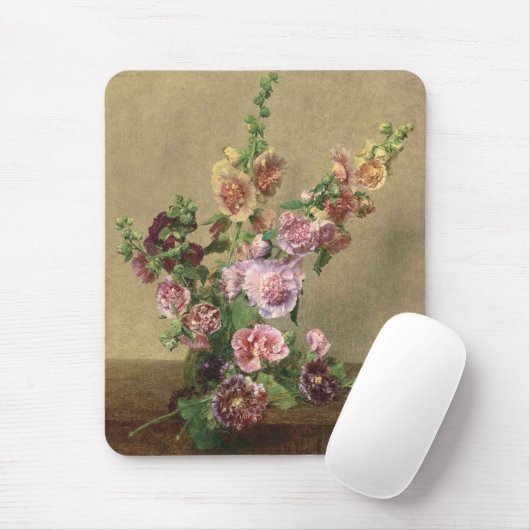 Hollyhocks Mousepad (Mit Mouse)