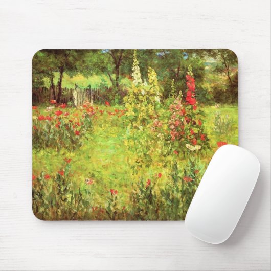 Hollyhocks & Poppies Mousepad (Mit Mouse)