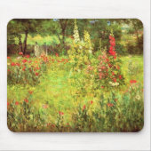 Hollyhocks & Poppies Mousepad (Vorne)