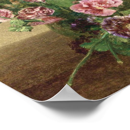 Hollyhocks Poster (Ecke)