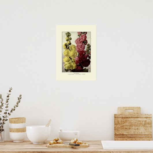 Hollyhocks Poster (Küche)