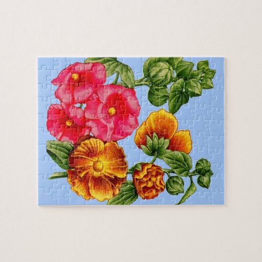 Hollyhocks Puzzle (Horizontal)
