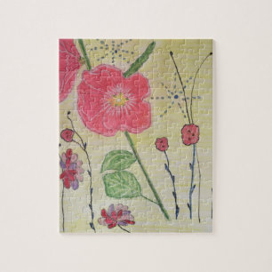 Hollyhocks-Puzzle Puzzle