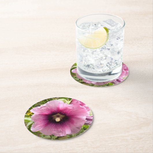 HOLLYHOCKS RUNDER PAPPUNTERSETZER (Vor Ort)