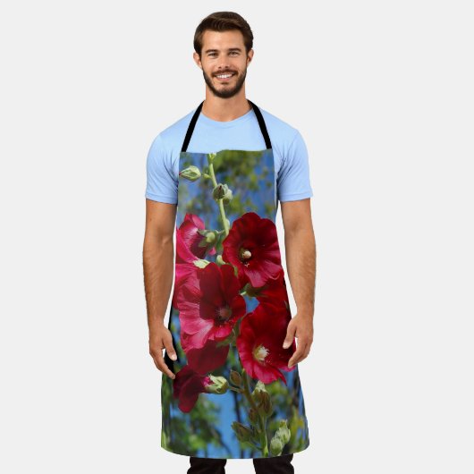 Hollyhocks-Schürze Schürze (Getragen)