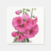 Hollyhocks Serviette (Vorderseite)