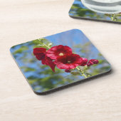 Hollyhocks Set von 6 Untersetzer aus Kunststoff (Linke Seite)