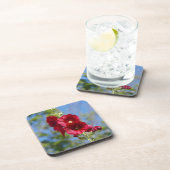 Hollyhocks Set von 6 Untersetzer aus Kunststoff (Rechte Seite)