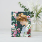 Hollyhocks Sunlight Charles Courtney Curran Postkarte (Stehend Vorderseite)