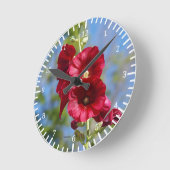 Hollyhocks Uhr (Winkel)