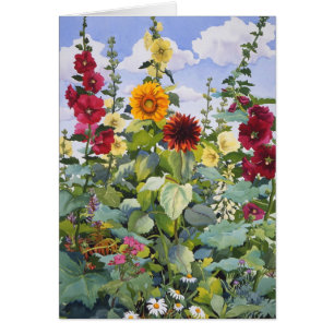 Hollyhocks und Sonnenblumen 2005