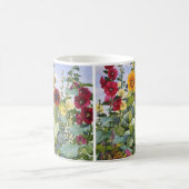 Hollyhocks und Sonnenblumen 2005 Kaffeetasse (Mittel)