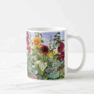 Hollyhocks und Sonnenblumen 2005 Kaffeetasse