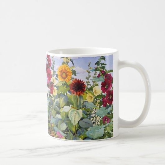 Hollyhocks und Sonnenblumen 2005 Kaffeetasse (Rechts)