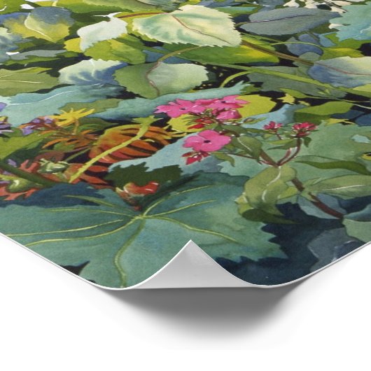 Hollyhocks und Sonnenblumen 2005 Poster (Ecke)