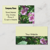 Hollyhocks Visitenkarte (Vorne/Hinten)