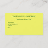 "Hollyhocks-" Visitenkarte (Rückseite)