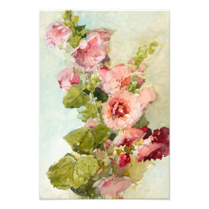 Hollyhocks von Franz Bischoff Fotodruck