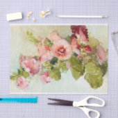 Hollyhocks von Franz Bischoff Seidenpapier (Handwerk)