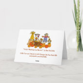 Holly's Erntedank Harvest Feiertagskarte (Rückseite)