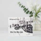 "Hollywood 1920s" wünscht, Sie wären hier Postkart Postkarte (Stehend Vorderseite)