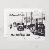 "Hollywood 1920s" wünscht, Sie wären hier Postkart Postkarte (Vorne/Hinten)