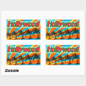Hollywood 5 Palm Trees Stickers (Blatt)