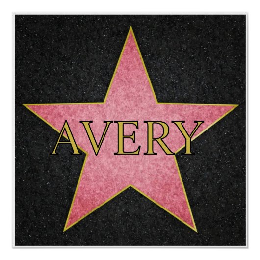 Hollywood actors gold star poster (Vorderseite)