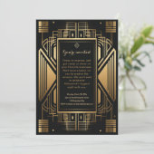 Hollywood Awards Party Einladung (Stehend Vorderseite)