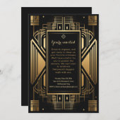 Hollywood Awards Party Einladung (Vorne/Hinten)