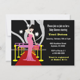 Hollywood Baby Dusche Einladung Mädchen