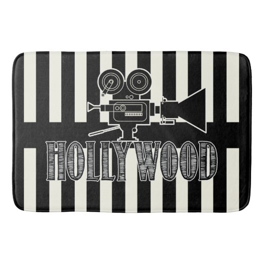 Hollywood-Bad-Wolldecke Badematte (Vorderseite)