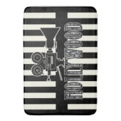 Hollywood-Bad-Wolldecke Badematte (Vorderseite Vertikal)