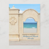 Hollywood Beach Broadwalk Florida Fotografie Postkarte (Vorderseite)