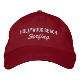 Hollywood Beach Florida bestickt Baseballhut Bestickte Baseballkappe
