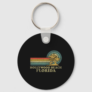 Hollywood Beach Florida Familienurlaub Vintag Pa Schlüsselanhänger